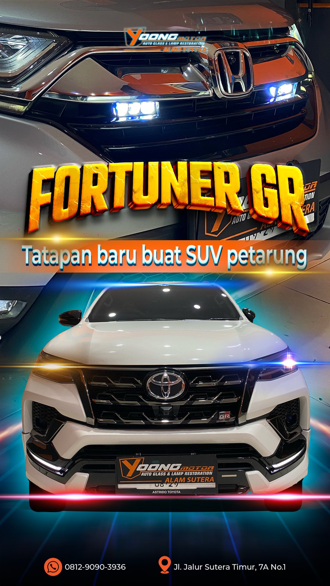 Fortuner GR Headlamp + Fog Lamp Upgrade