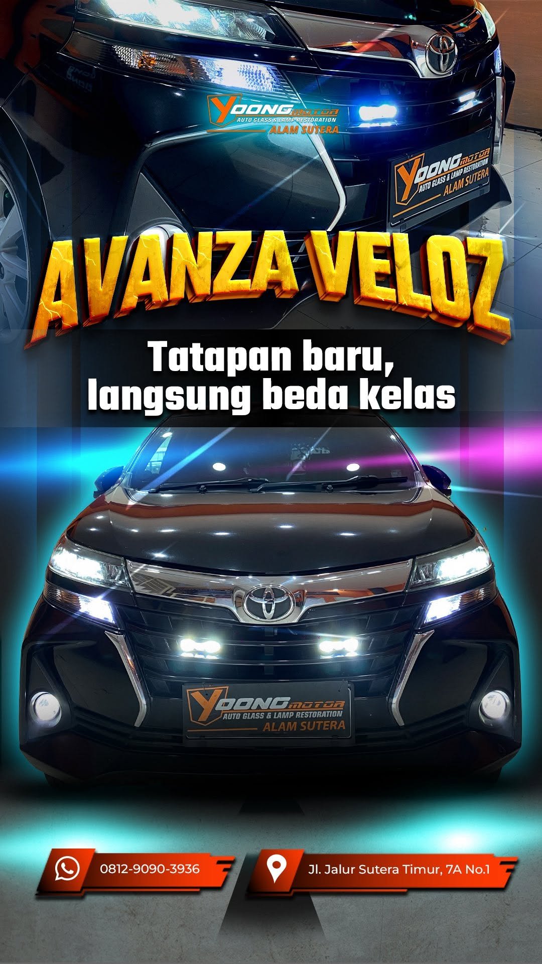 Grand New Veloz dengan Tambahan Mini Projie