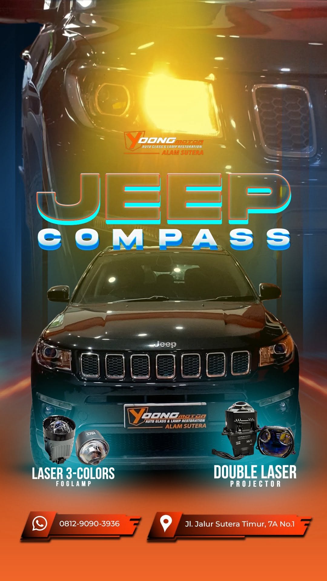 Jeep Compass Terang Maksimal