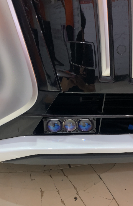 Denza D9 dengan Mini Projie