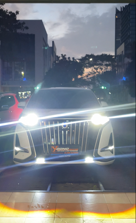 Denza D9 dengan Mini Projie